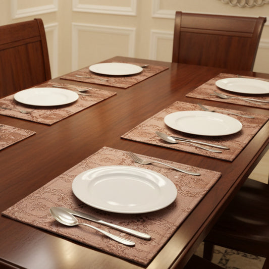Embossed Leather - Blush Umber Table Mat Trendy Home