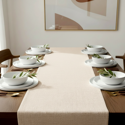 Fine Jute - Wheat Table Runner Trendy Home