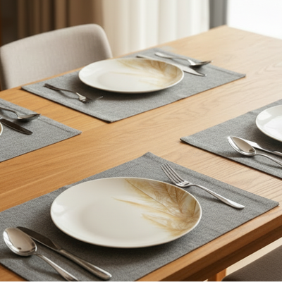Fine Jute - Ash Table Mat Trendy Home