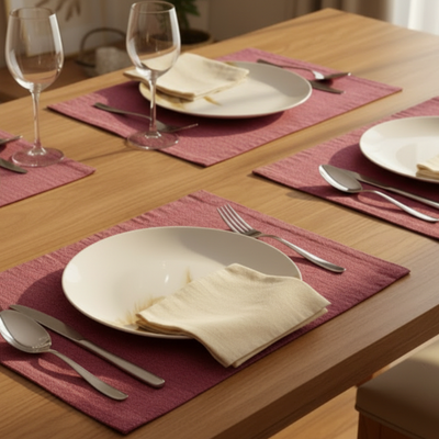 Fine Jute - Plum Table Mat Trendy Home