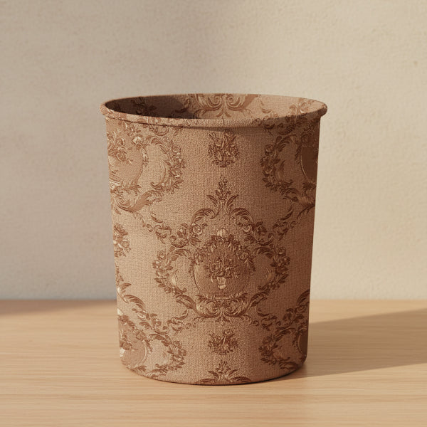 Embossed Leather - Blush Umber Dustbin Trendy Home
