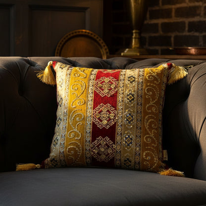 Hand Sequin - Maroon Cushion Cover Trendy Home