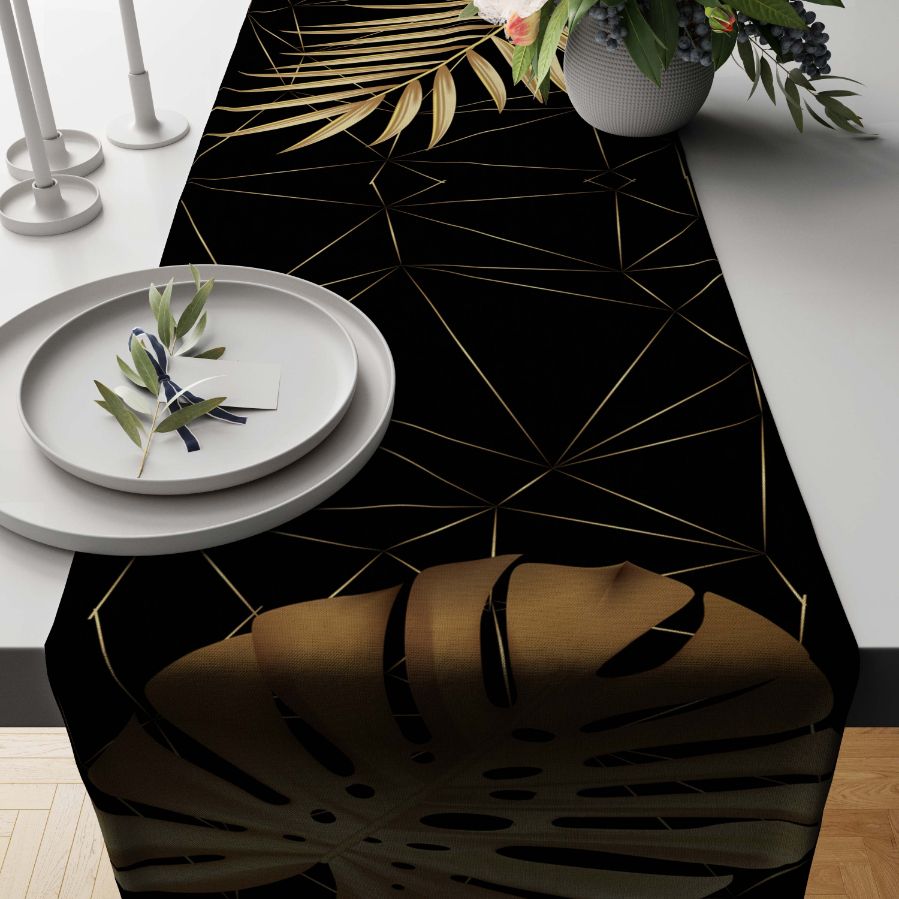 Night Leaves Table Runner Trendy Home